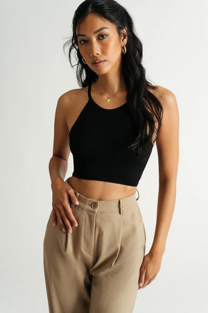Women's Camis, Brami Tops and Tank Tops: High Neck Tank Tops, Cropped Tank  Tops & More