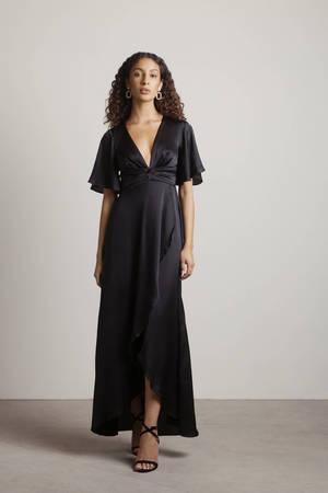 美品✨HYKE TWIST SATIN BALLOON SLEEVE DRESS Sparkling Waist: Balloon Sleeve Satin Hijab Evening Dress