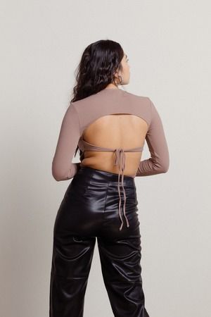 Long Sleeve Backless Cut Out Tie … curated on LTK