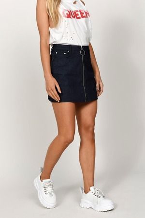 A line denim skirt clearance queen