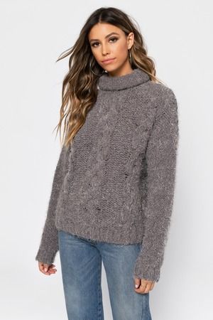 Sunday Afternoon Heather Grey Turtleneck Sweater - NZ$ 143