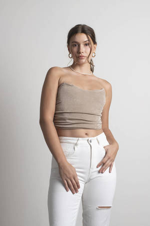 Out From Under Amie Ruched & Ruffled Strapless Tube Top