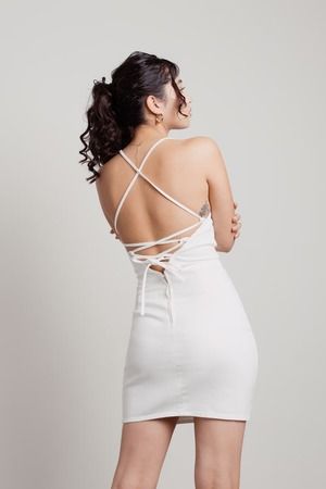 Chateau White Eyelet Bustier Dress