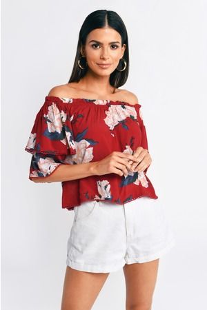 Off the Shoulder Tops for Women Tobi CA