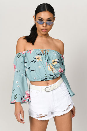 Floral Crop Tops for Women
