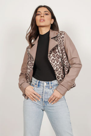 Trendy Taupe Multi Jacket - Cheetah Print Jacket - Taupe Multi Jacket