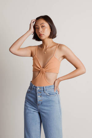 Orange Bodysuits For Women