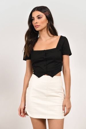 I.AM.GIA Ankaa Square Neck Cropped Top