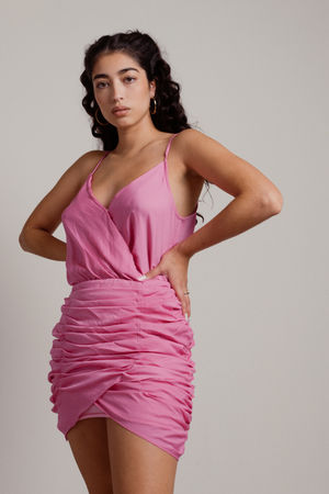 Hot pink cocktail outlet dress