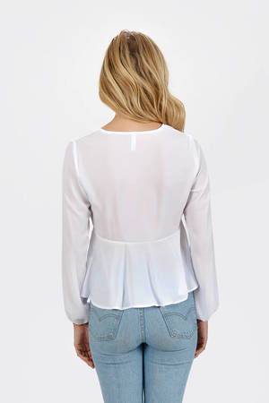 Green Top - Square Neck Top - Long Sleeve Top