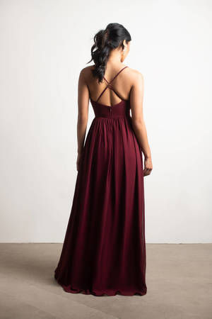 Purple burgundy dress best sale