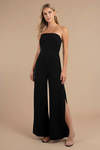 Janine Black Strapless Jumpsuit