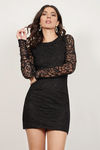 My Lace Or Yours Black Lace Bodycon Dress