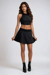 Swift Motion Pleated Skort - Black