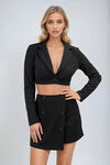 Urban Dreamer Cropped Blazer - Black