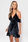 Small Crush Blue Ruffle Skater Dress