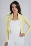 True Fit Long Sleeve Zip Up Workout Jacket - Butter Yellow