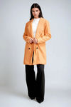 Noir Icon Tailored Wool Coat - Camel