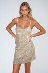 Amora Sequin Cami Mini Dress - Champagne