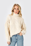 Return To Sender Cream Cable Knit Sweater