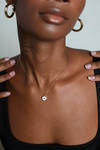 Alice Gold Flower Pendant Necklace