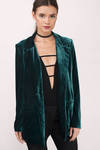 Ivy Green Velvet Blazer