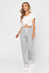 Better Days Heather Grey Lace Up Pants