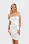 Cello Strapless Bodycon Mini Dress - Ivory