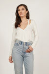 Chill Factor Open Back Top - Ivory