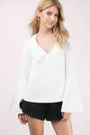 Bless'ed Are The Meek Haze Bell Sleeve Blouse - Ivory
