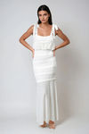 Make You Mine Tie-Shoulder Bodycon Maxi Dress - Ivory
