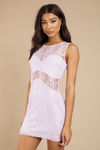 Alayna Lavender Lace Bodycon Dress