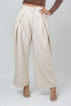 Polish in Motion Woven Wide Leg Pants - Linen