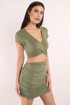 Come My Way Olive Bodycon Dress