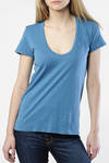 blue Relaxed Casual T-Shirt