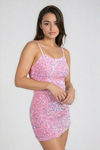 Alodia Sequin Cami Mini Dress - Pink
