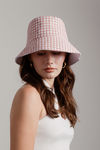 Sunny Daze Pink Checkered Bucket Hat