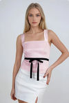 Sweet Serenade Satin Top - Pink