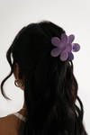 Ana Luisa Purple Flower Hair Claw