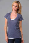 Purple Slate Pigment Relaxed Casual T-Shirt