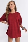 Kendall Red Short T-Shirt Dress