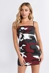 Why Try Red Multi Bodycon Dress