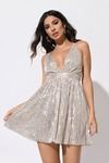 Sequin Accent Skater Dress - Ready-to-Wear 1AAWGA