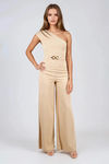 Boss Babe One Shoulder Jumpsuit - TAU
