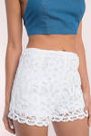 Aussie White Lace Shorts