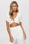 Bermuda White O-Ring Crop Top