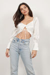 Cassidy White Satin Blouse