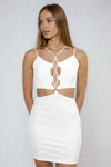 Chic Daylight Cutout Strappy Mini - White