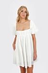 Marcelle White Washed Cotton Voile Dress 