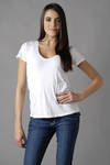 white Relaxed Casual T-Shirt